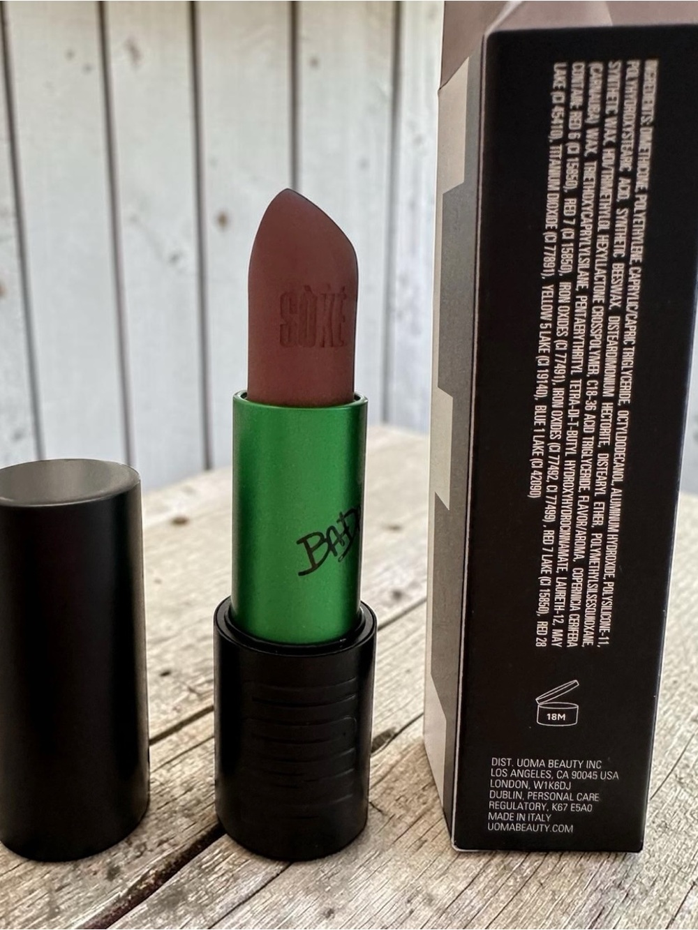 Uoma Beauty Badass Icon Matte Lipstick in Maya NIB